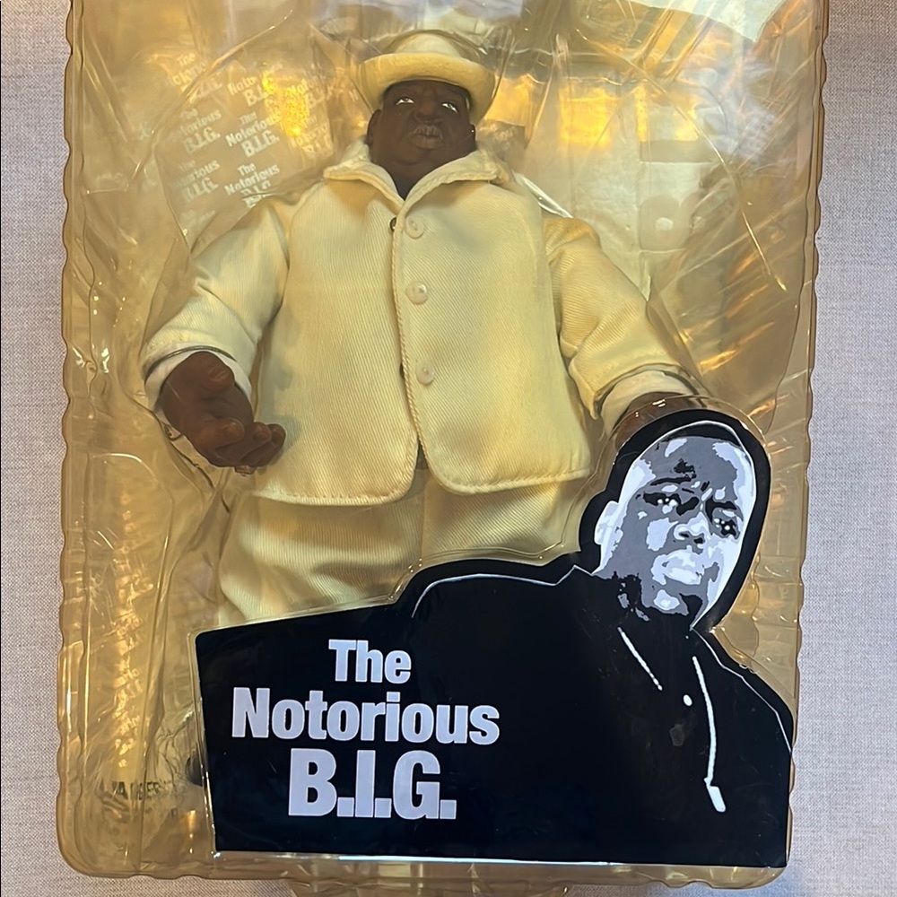 The Notorious B.I.G. Action Figure in Cream Outfit